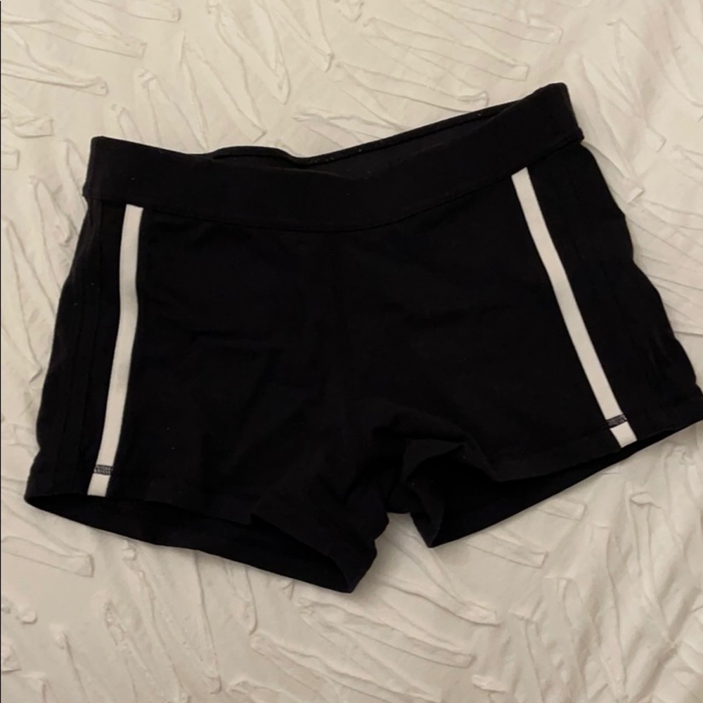 Lululemon black spandex shorts size 6